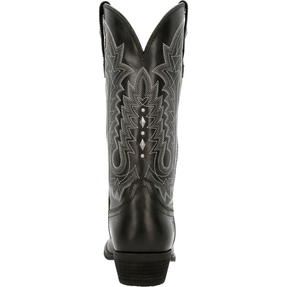 'Durango' Women's 12" Crush™ Western Snip Toe - Midnight