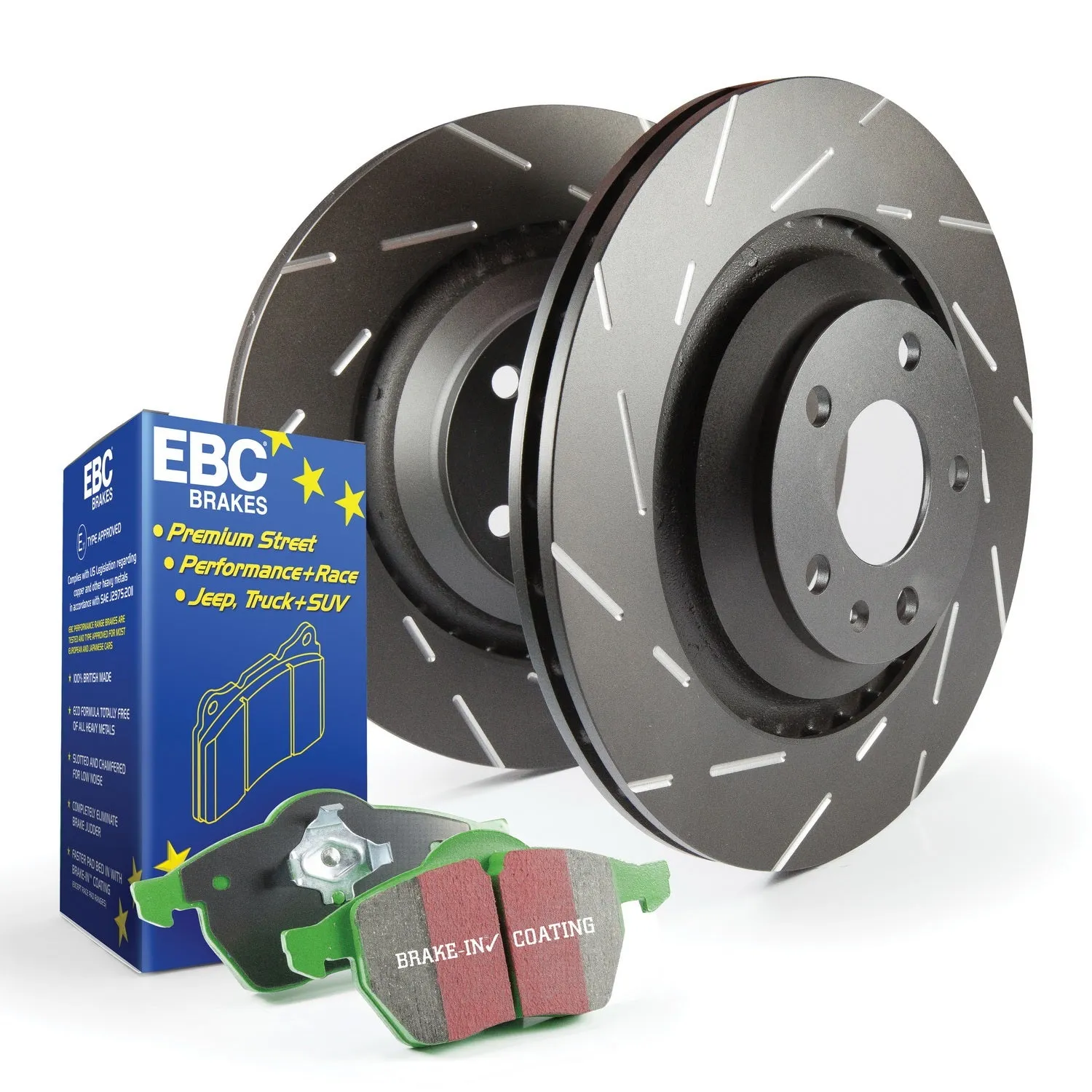 EBC Brakes S2KF1181 S2 Kits Greenstuff 2000 and USR Rotors