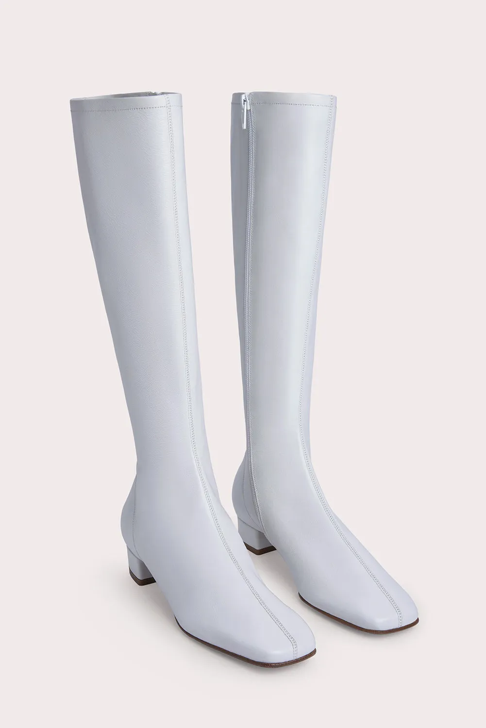 Edie White Nappa Leather