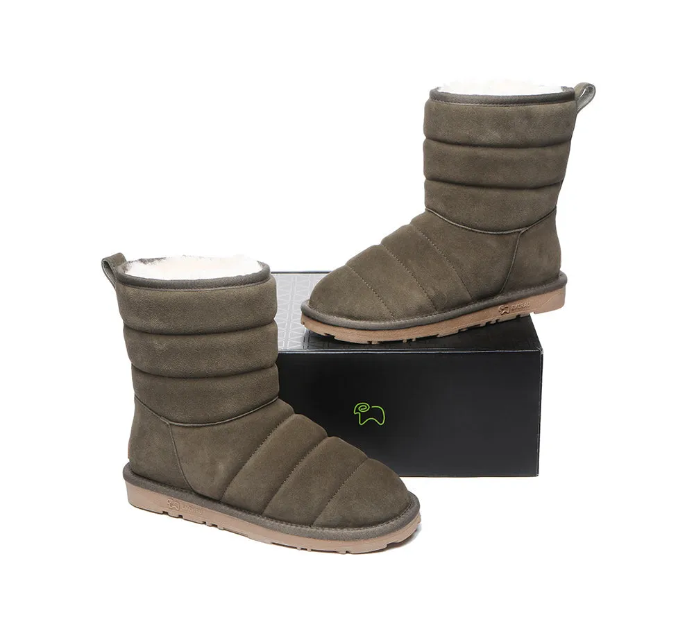 EVERAU® UGG Boots Sheepskin Wool Short Puffer