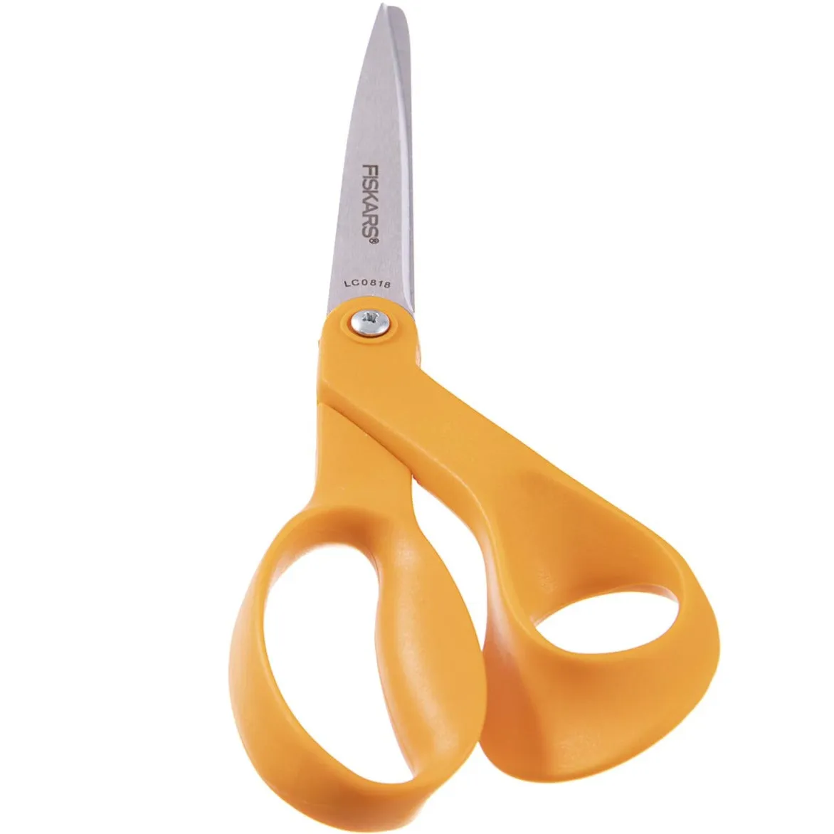 Fiskars Classic 8" Orange Handle Bent Scissors