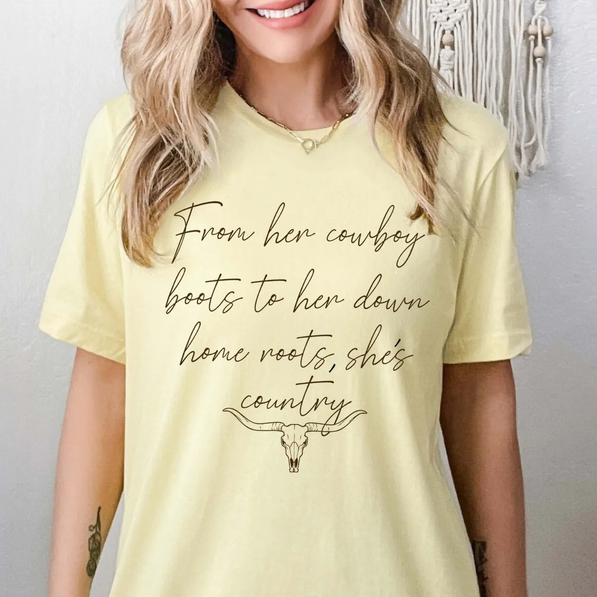 From Her Cowboy Boots Wholesale Tee - Fast Shipping
