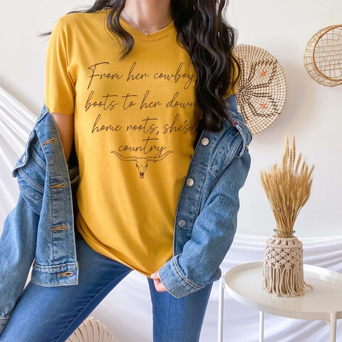 From Her Cowboy Boots Wholesale Tee - Fast Shipping