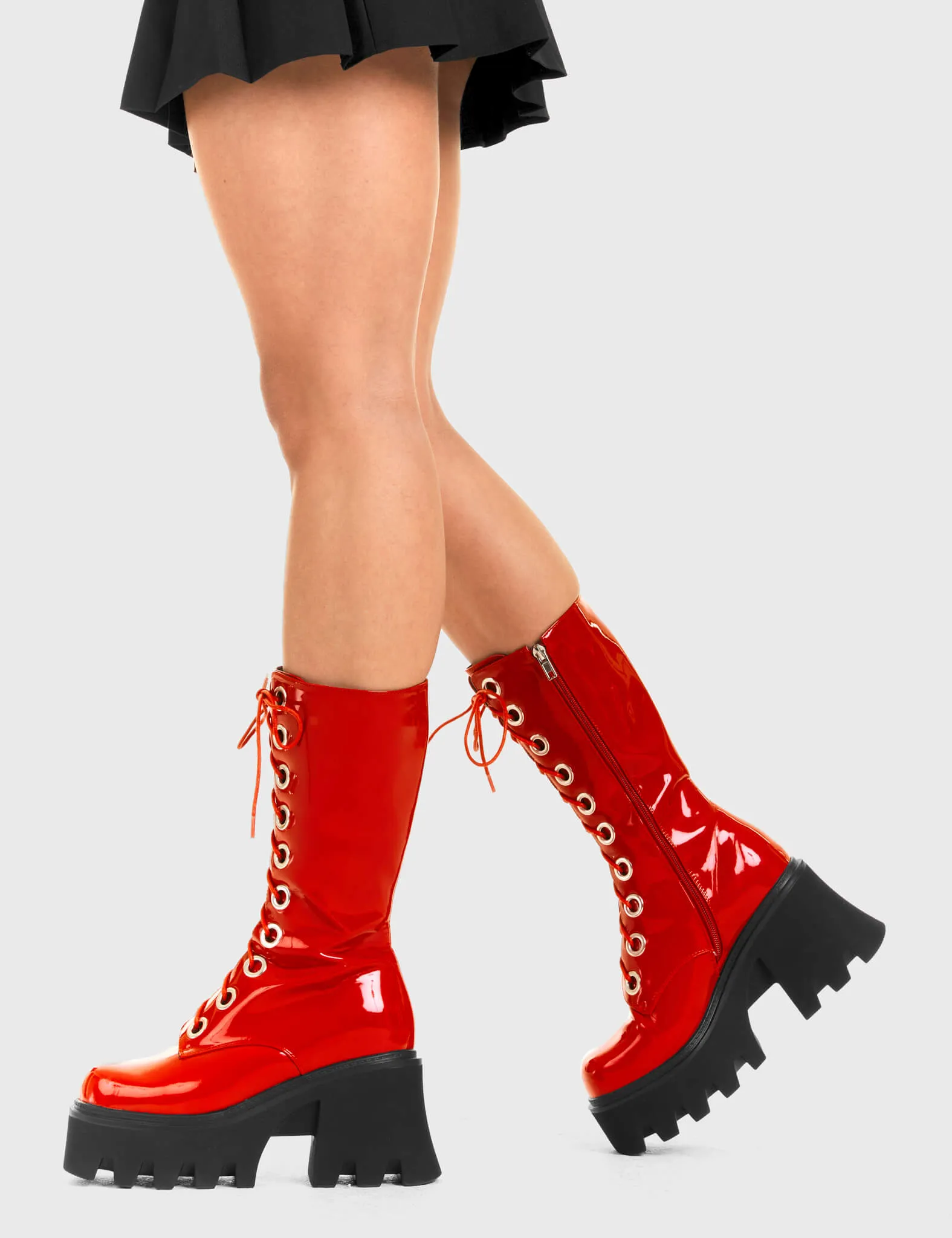 Get Paid Chunky Platform Calf Boots
