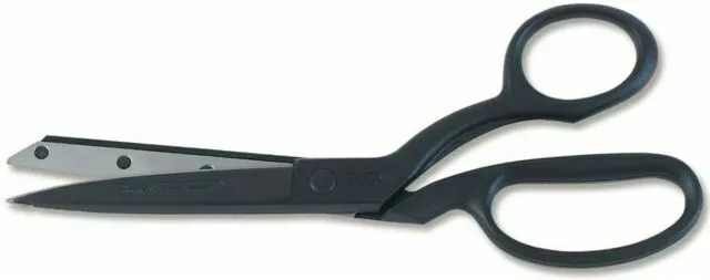 Gingher 8" Featherweight Bent Trimmers - Black Nylon
