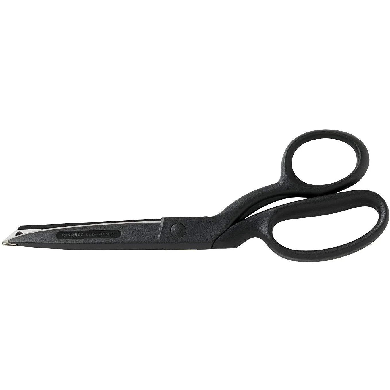 Gingher 8" Featherweight Bent Trimmers - Black Nylon