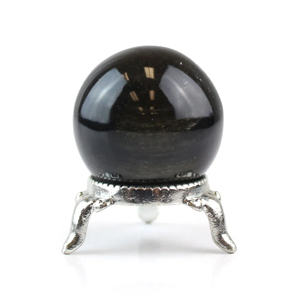 Gold Sheen Obsidian Sphere