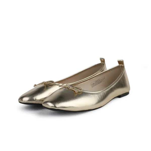GOLDEN GLOW BALLET FLATS