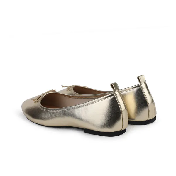 GOLDEN GLOW BALLET FLATS