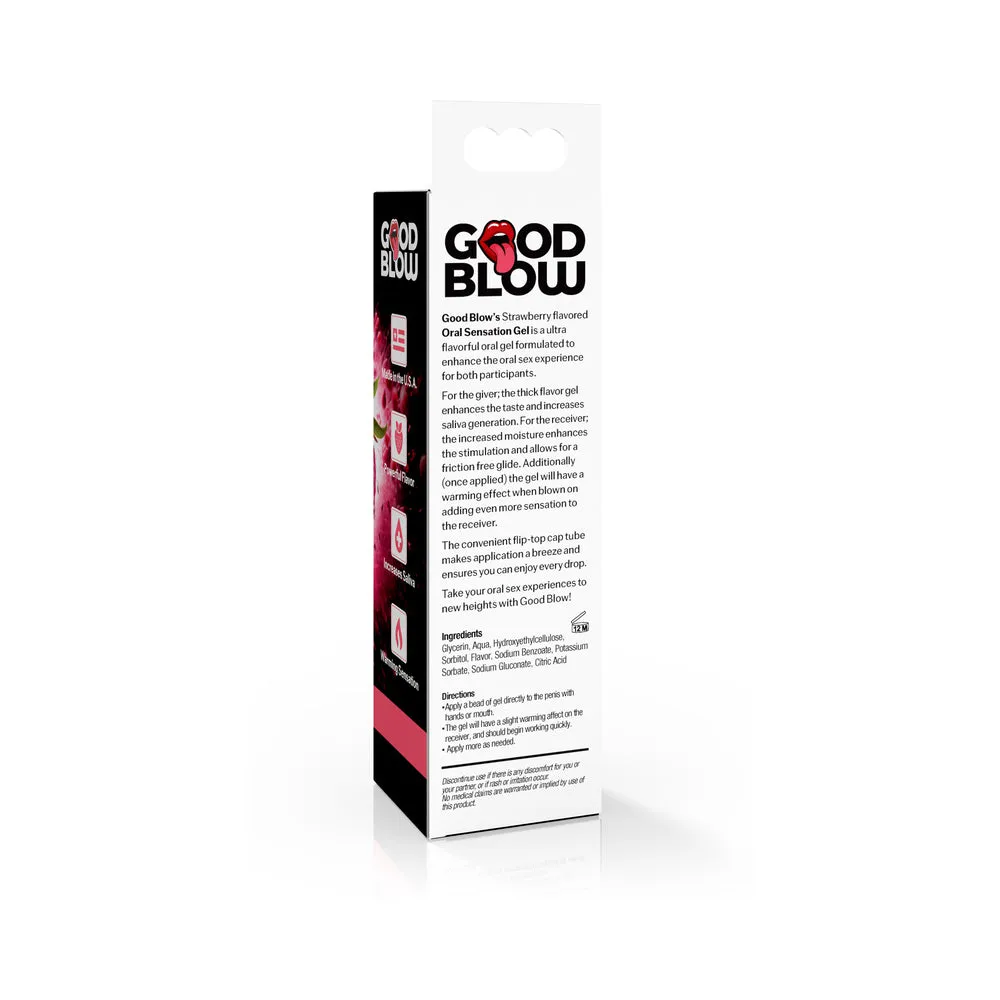 Good Blow Oral Sensation Gel Strawberry/Cotton Candy POP Display