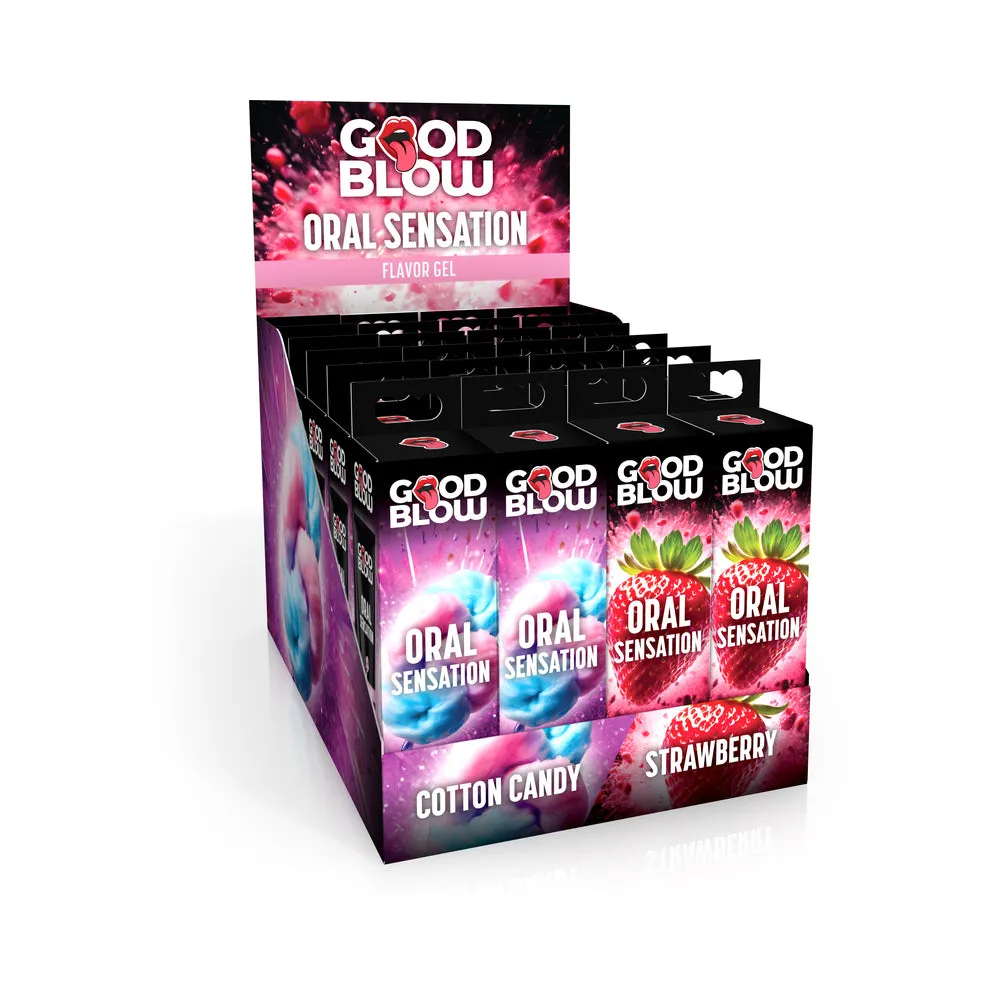Good Blow Oral Sensation Gel Strawberry/Cotton Candy POP Display