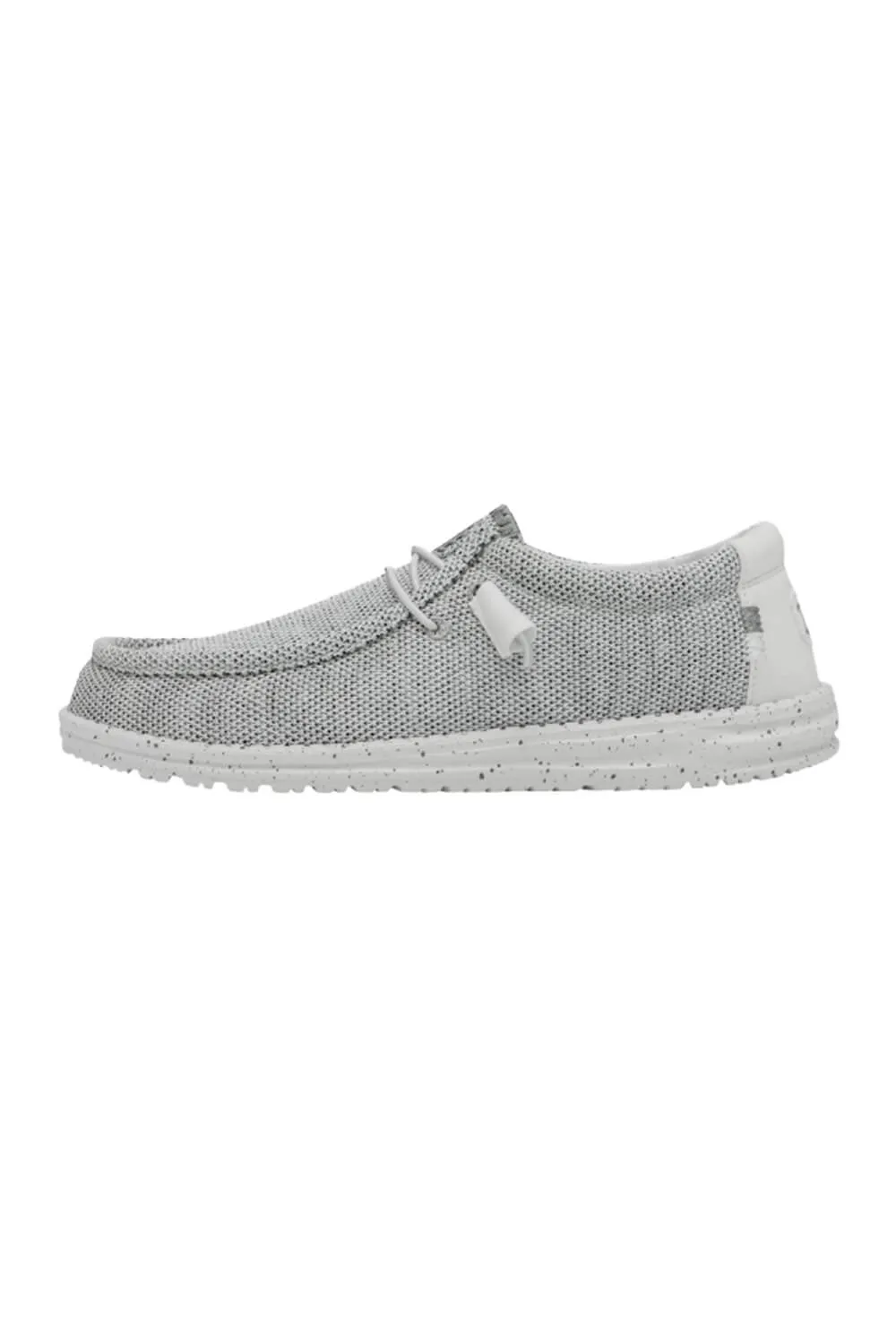 HEYDUDE Men’s Wally Sox Shoes in Stone White | 40019-1KA