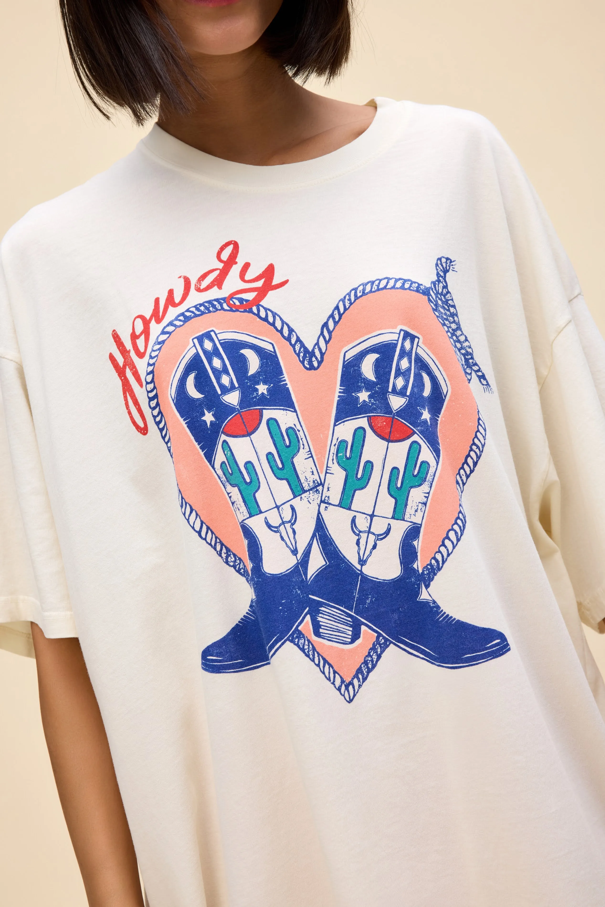 Howdy Boots OS Tee