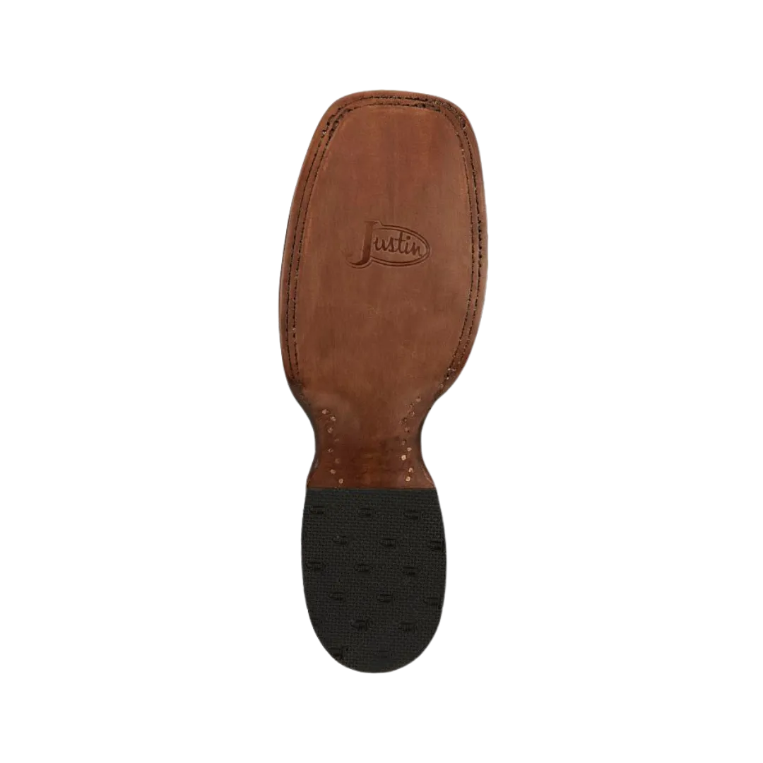 Justin Men's Pascoe Cowboy Classic Black Smooth Black Boots
