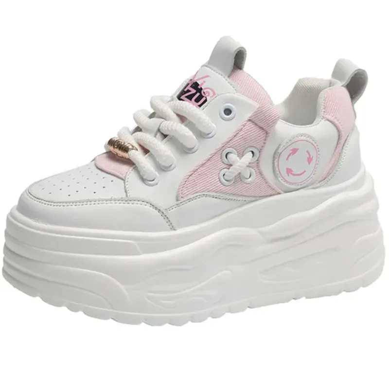 Lace X Platform Sneakers