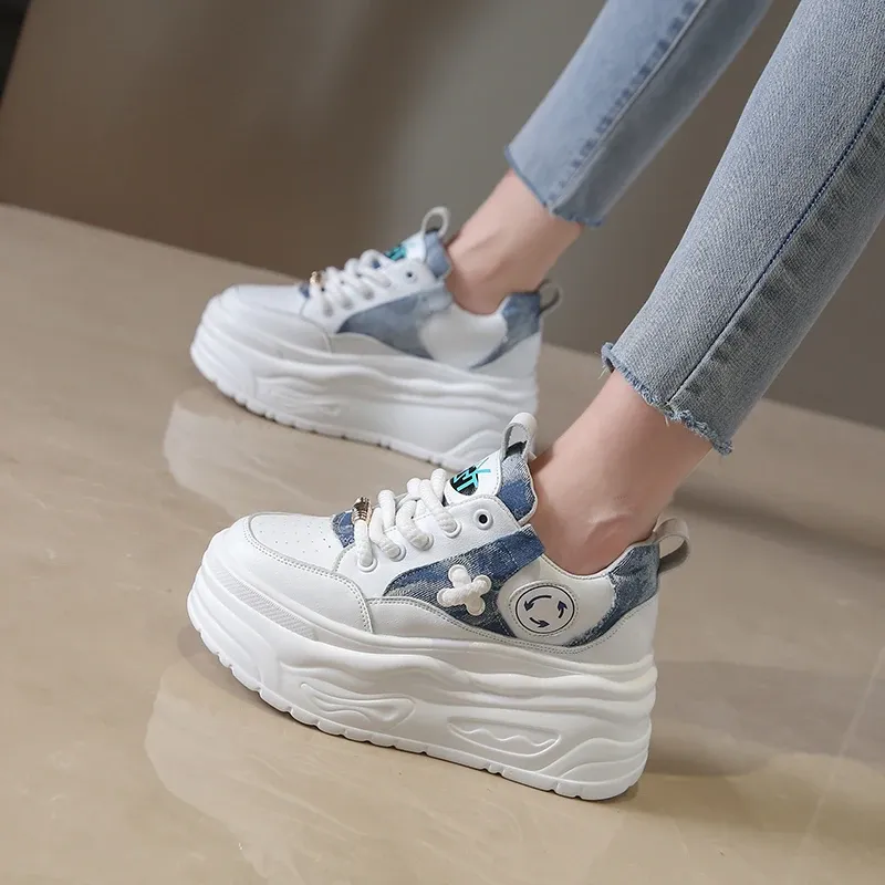 Lace X Platform Sneakers