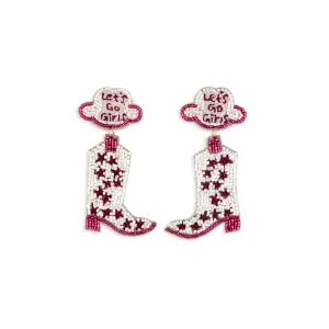 Let’s Go Girls Earrings In Red