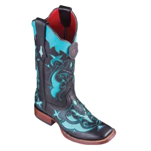 Los Altos Boots Women # 32R0708 Ladies Wide Square Boot| Style Teju Boots | Color Sanded Turquoise
