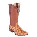 Los Altos Men's Pirarucu Fish Square Toe Cowboy Boots