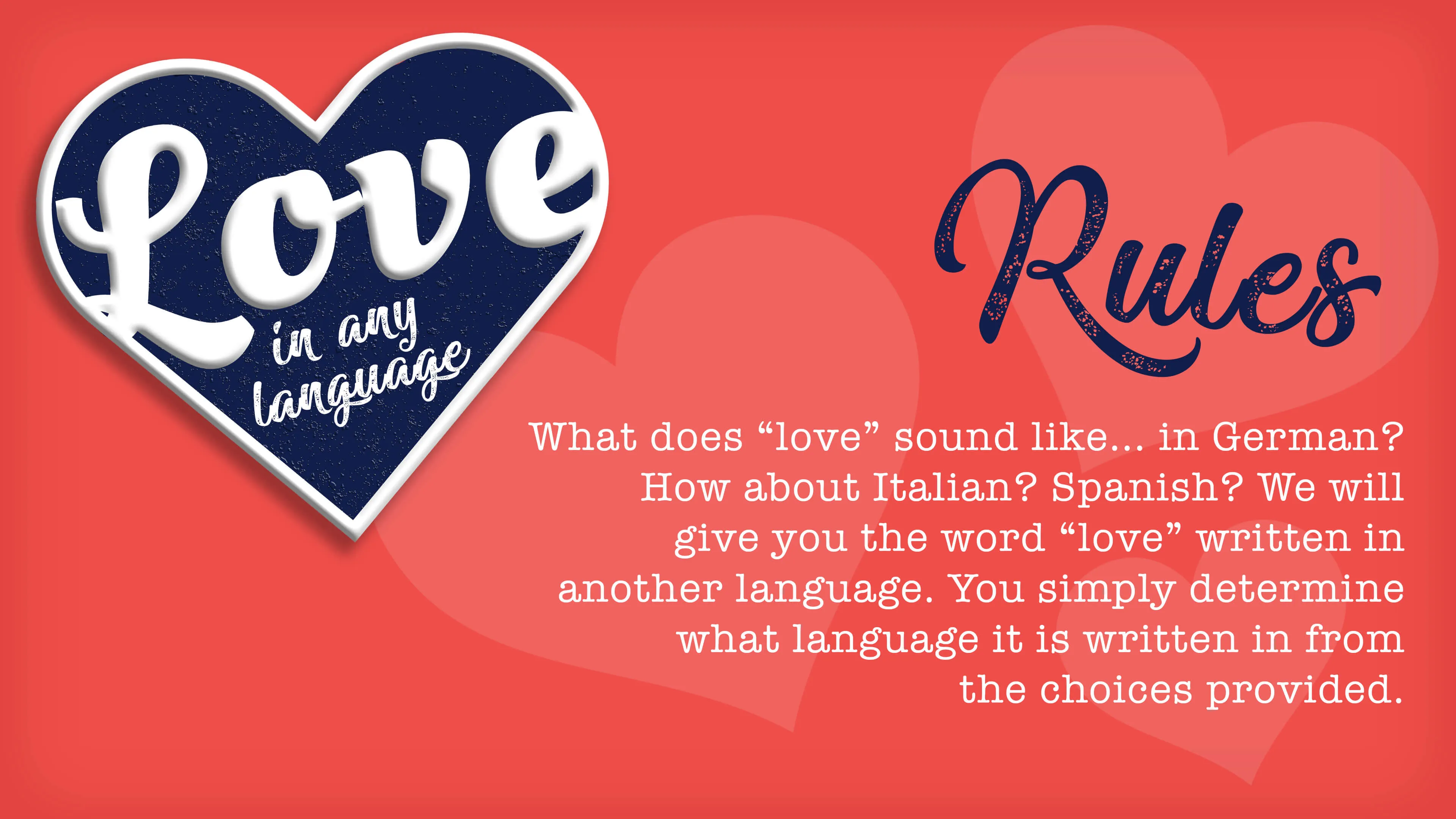 Love In Any Language