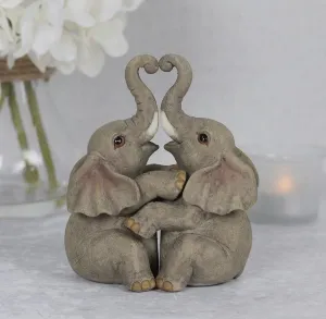 Loving Elephant Couple, Valentine, Wedding, Anniversary, Bride and Groom Gift