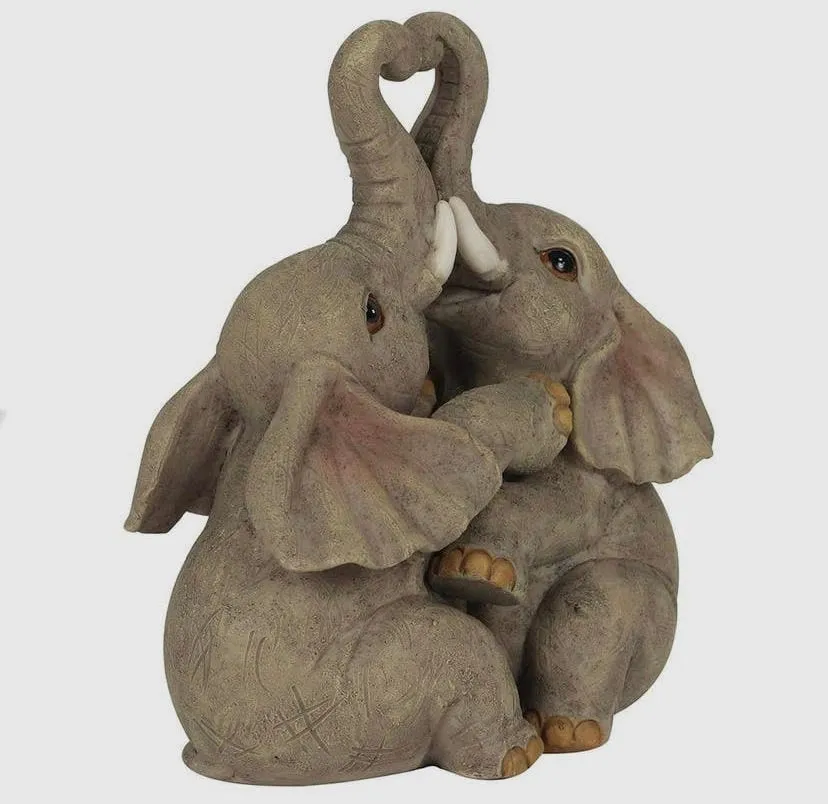 Loving Elephant Couple, Valentine, Wedding, Anniversary, Bride and Groom Gift