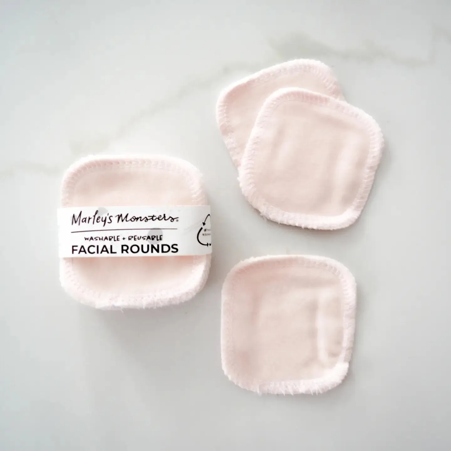 Marley's Monsters 20 Facial Rounds - Blush