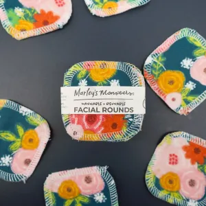 Marley's Monsters 20 Facial Rounds - Floral