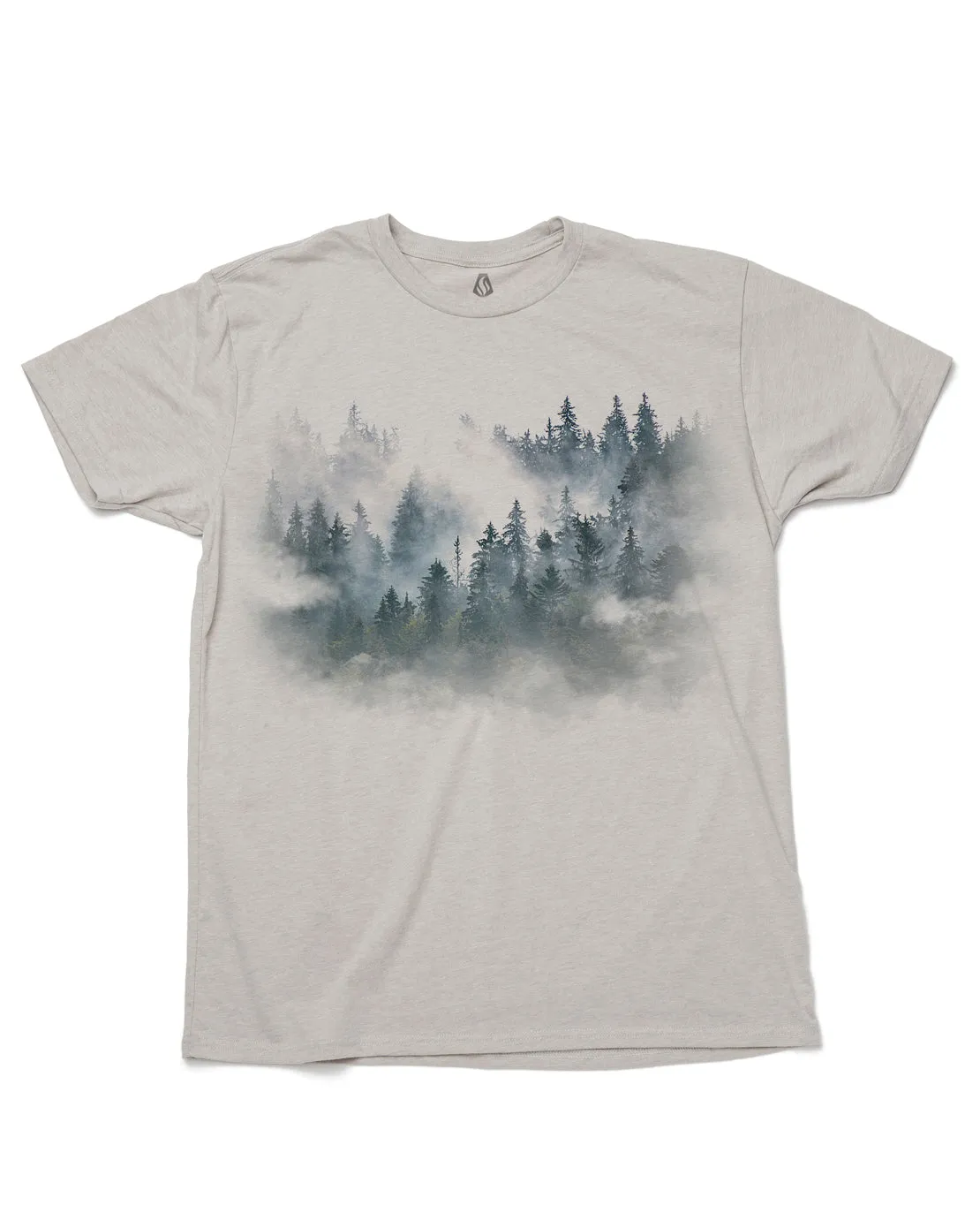 Men's Colorful Forest and Clouds T-Shirt
