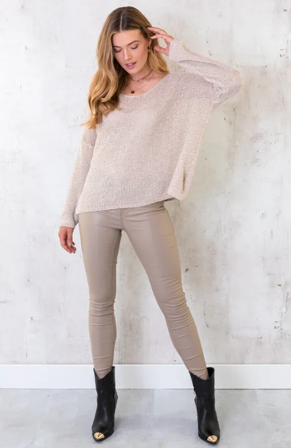 Metallic Boots Zwart