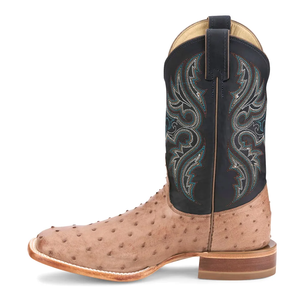 Moseley 11" Full Quill Ostrich Square Toe Cowboy Boots