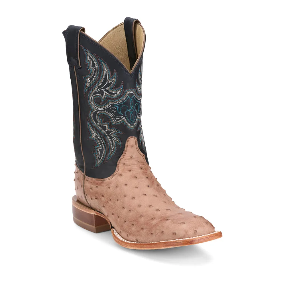 Moseley 11" Full Quill Ostrich Square Toe Cowboy Boots