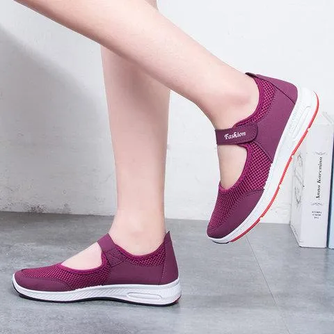 Mother's magic tape slip on sneakers best shoes for walking