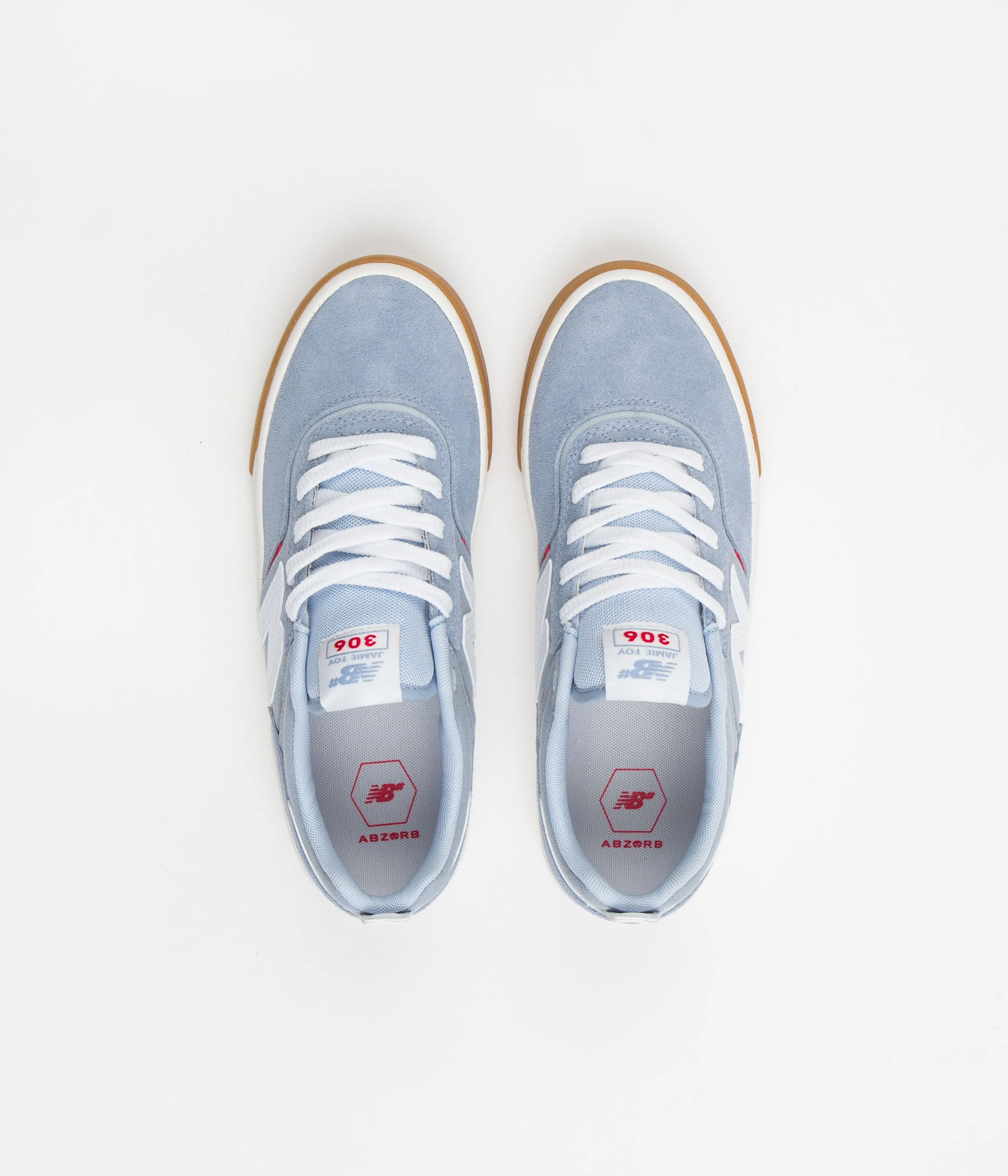 New Balance Numeric 306 Jamie Foy Shoes - Arctic / Red