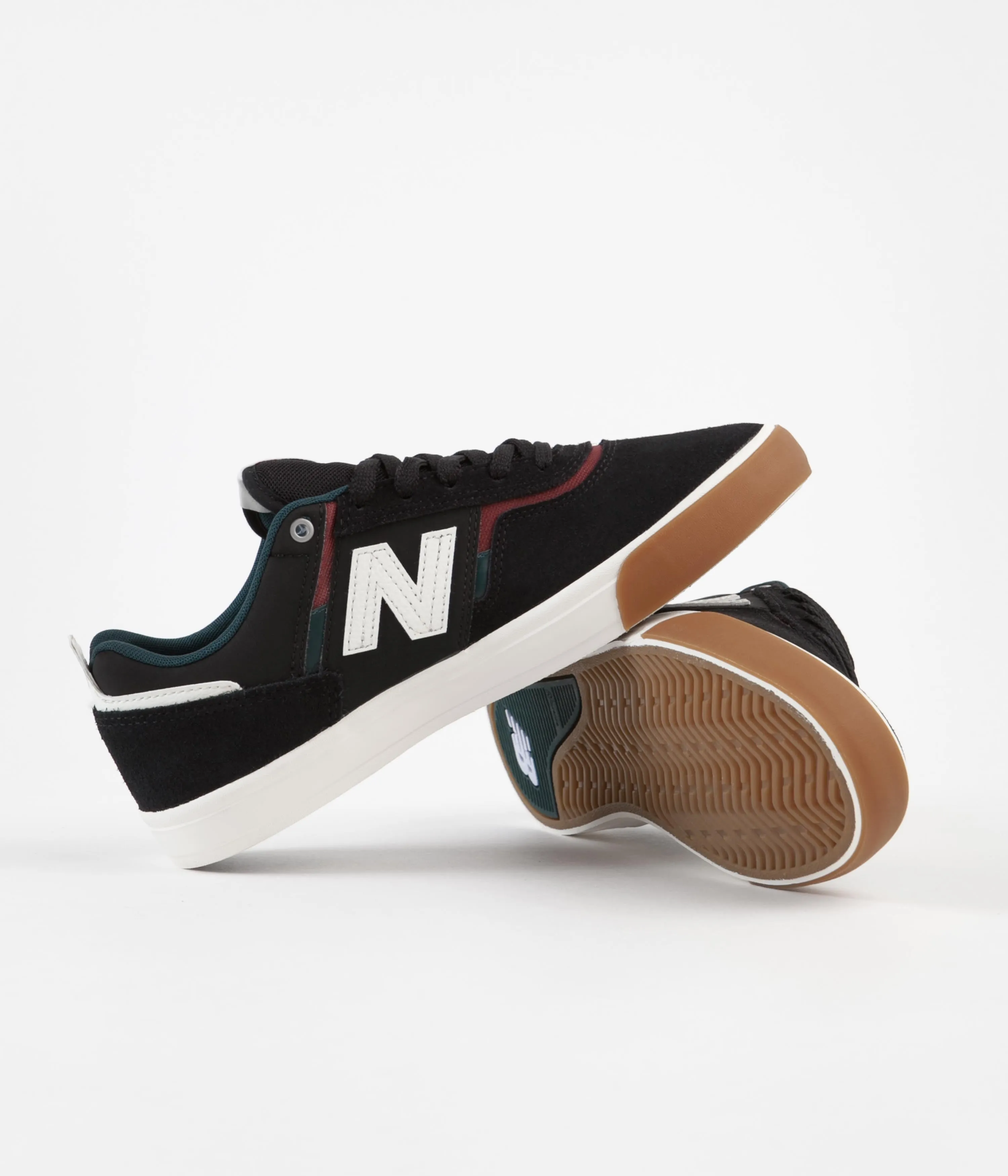 New Balance Numeric 306 Jamie Foy Shoes - Black / White / Gum