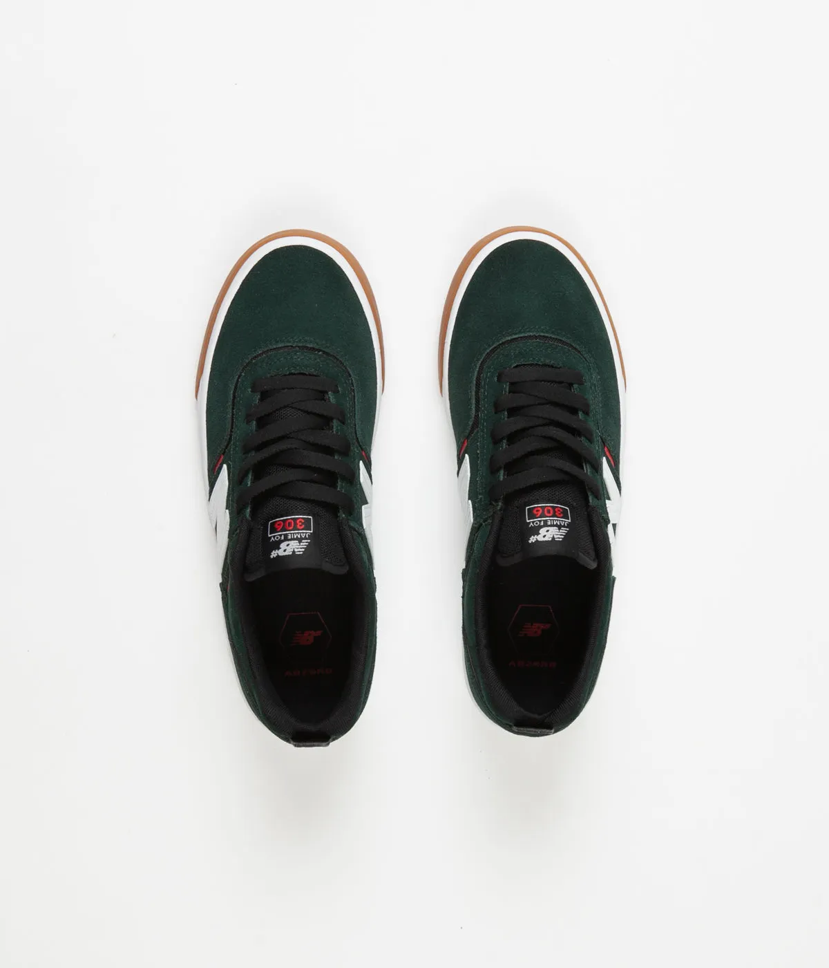 New Balance Numeric 306 Jamie Foy Shoes - Green / Red
