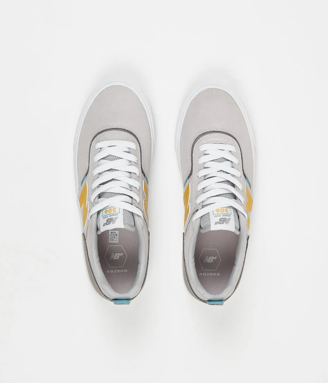 New Balance Numeric 306 Jamie Foy Shoes - Grey / Yellow