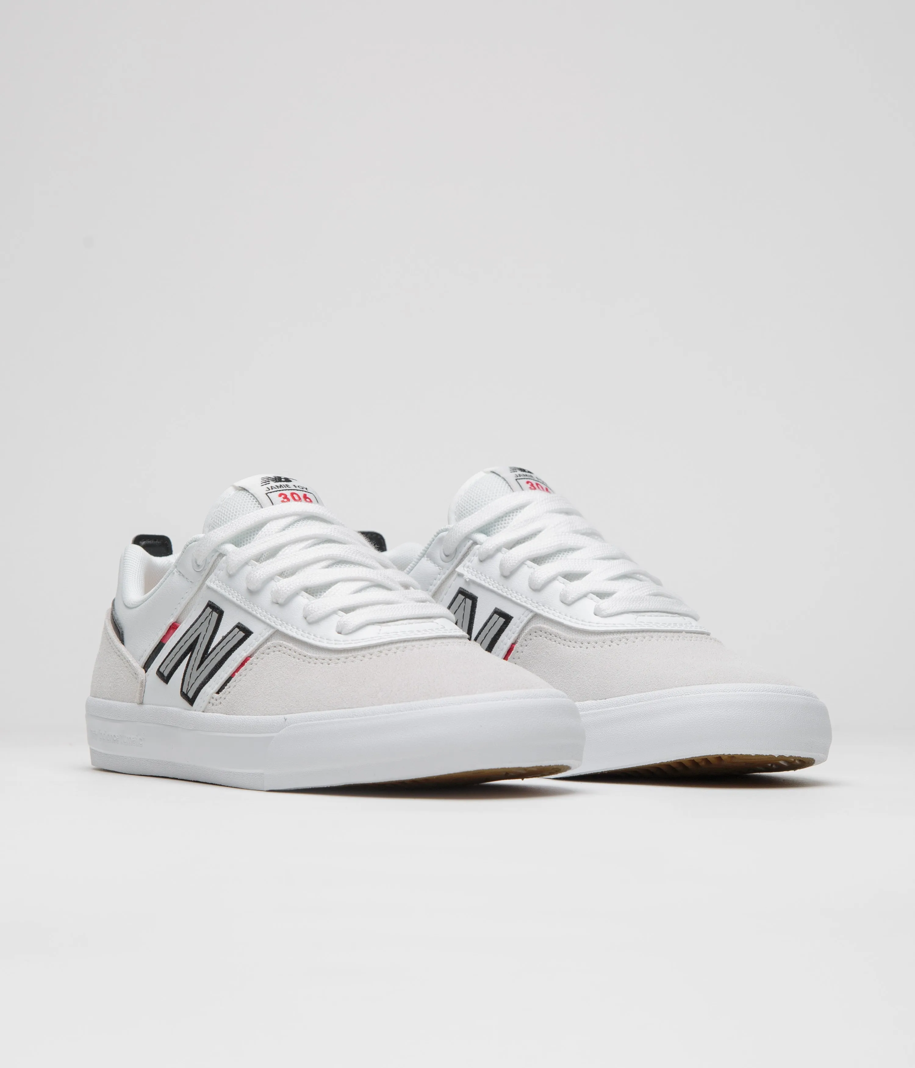 New Balance Numeric 306 Jamie Foy Shoes - Light Grey / White