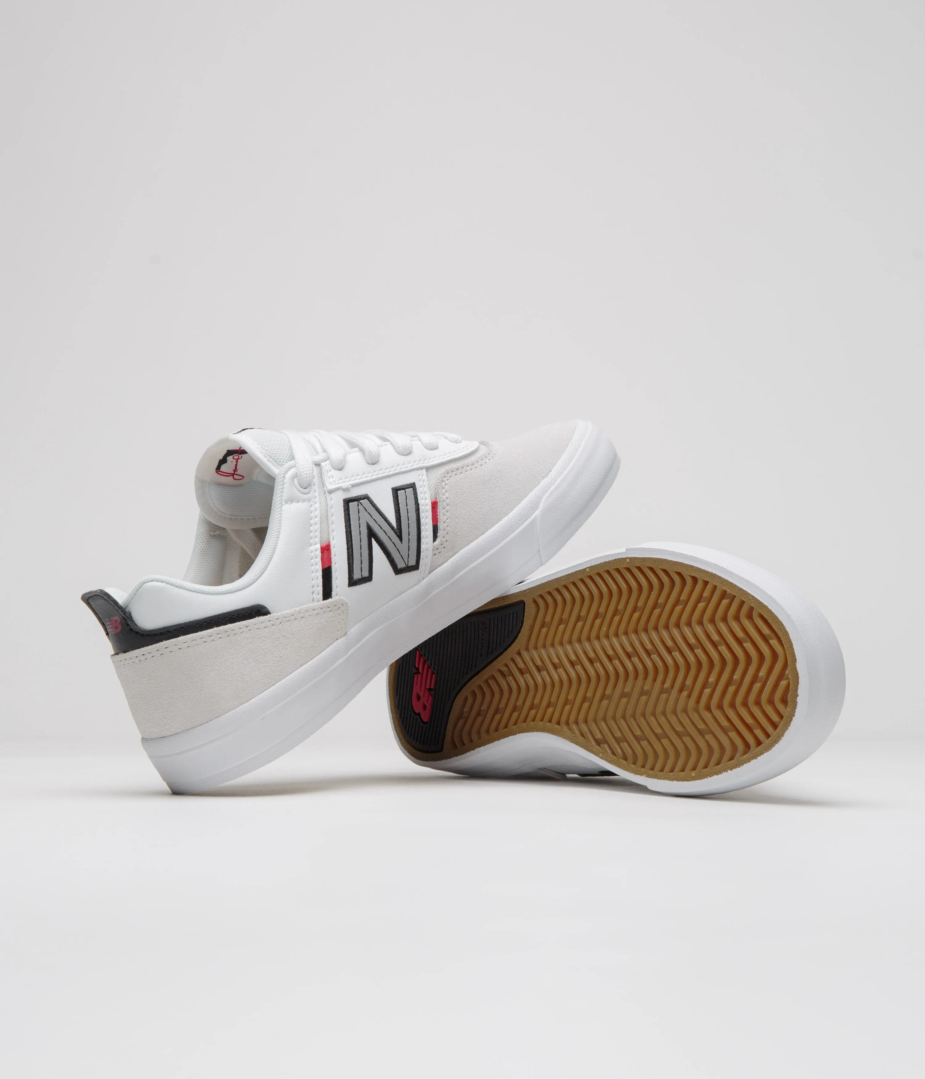 New Balance Numeric 306 Jamie Foy Shoes - Light Grey / White