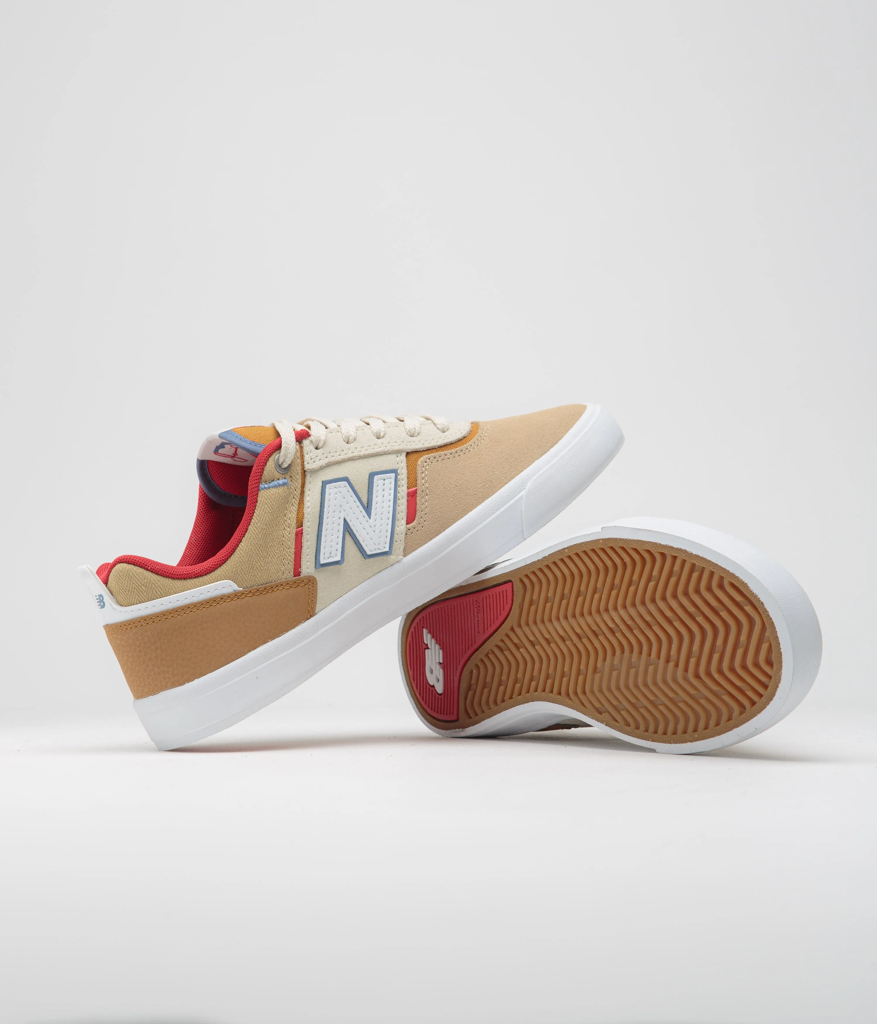 New Balance Numeric 306 Jamie Foy Shoes - Tan / Red