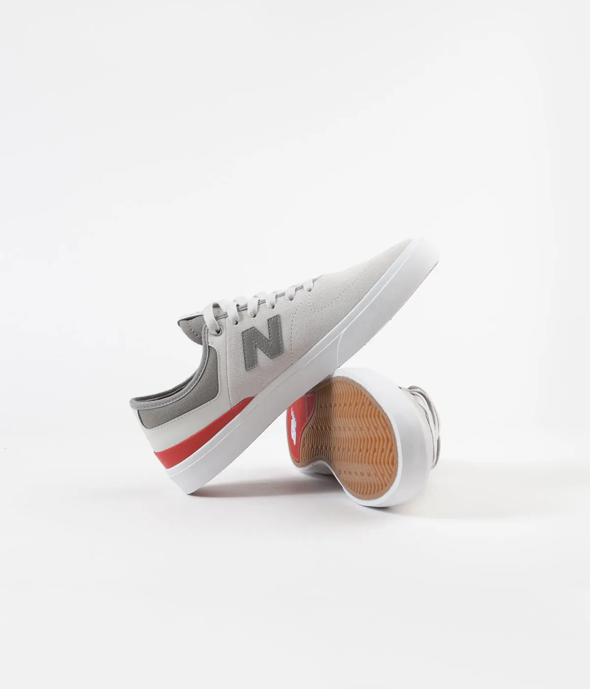 New Balance Numeric 379 Shoes - Grey / Red