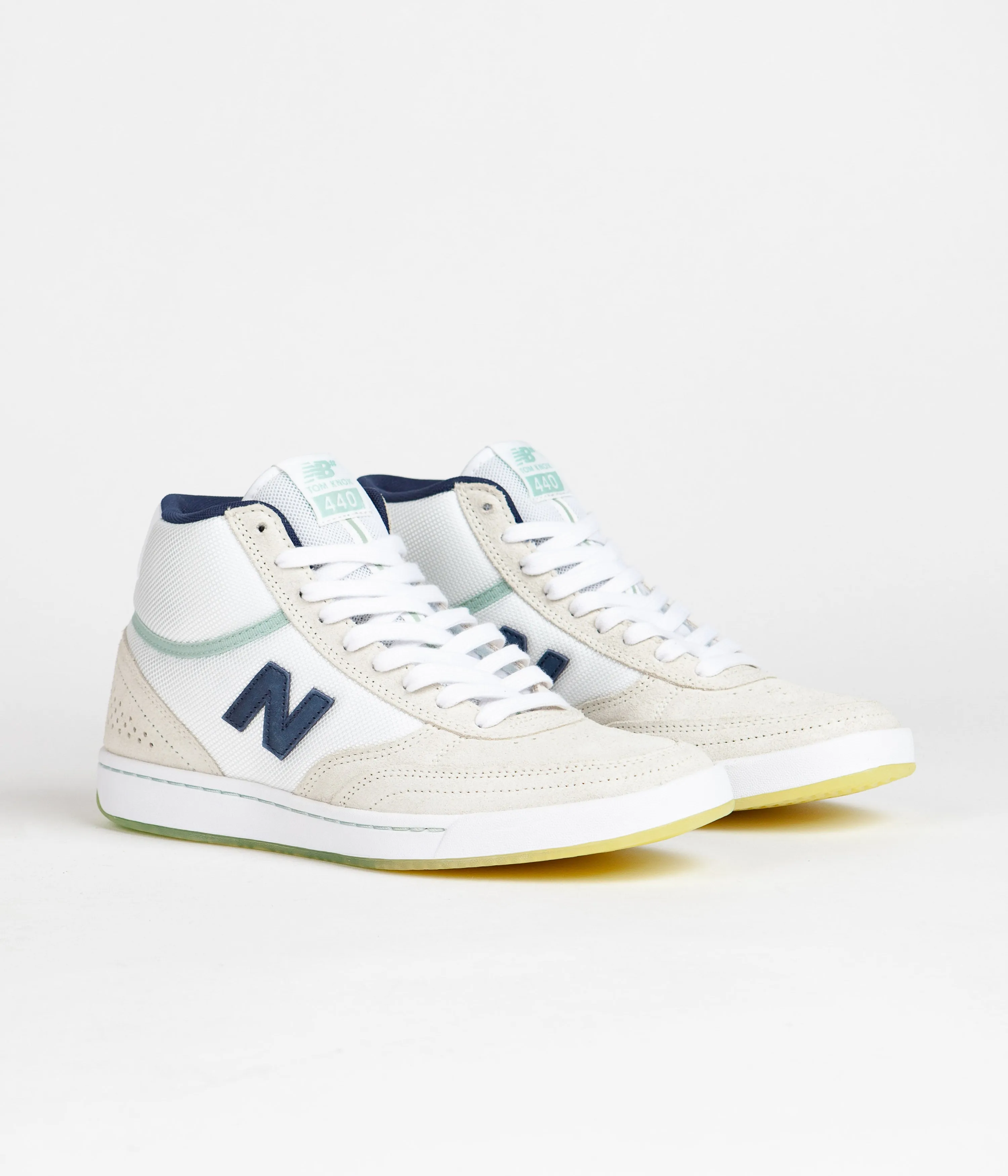 New Balance Numeric 440 Hi Tom Knox Shoes - White / Navy