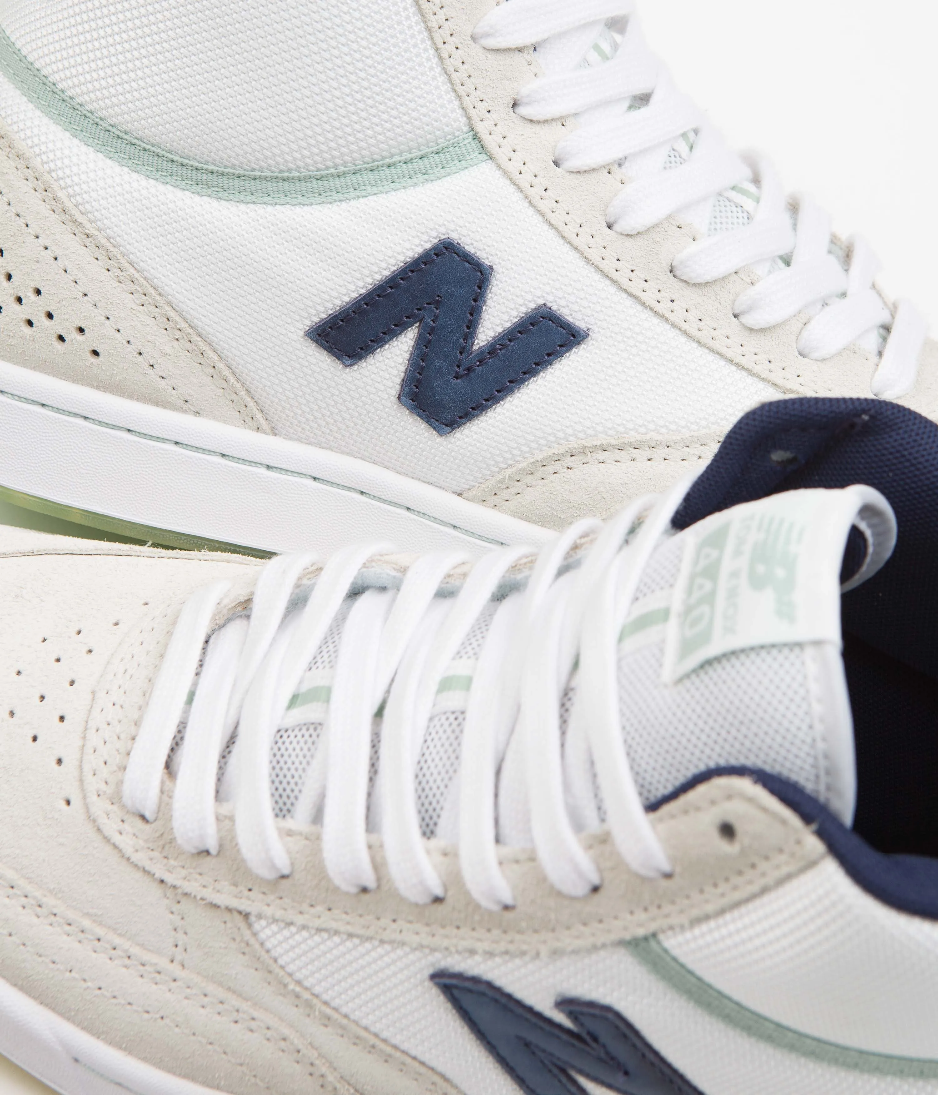 New Balance Numeric 440 Hi Tom Knox Shoes - White / Navy