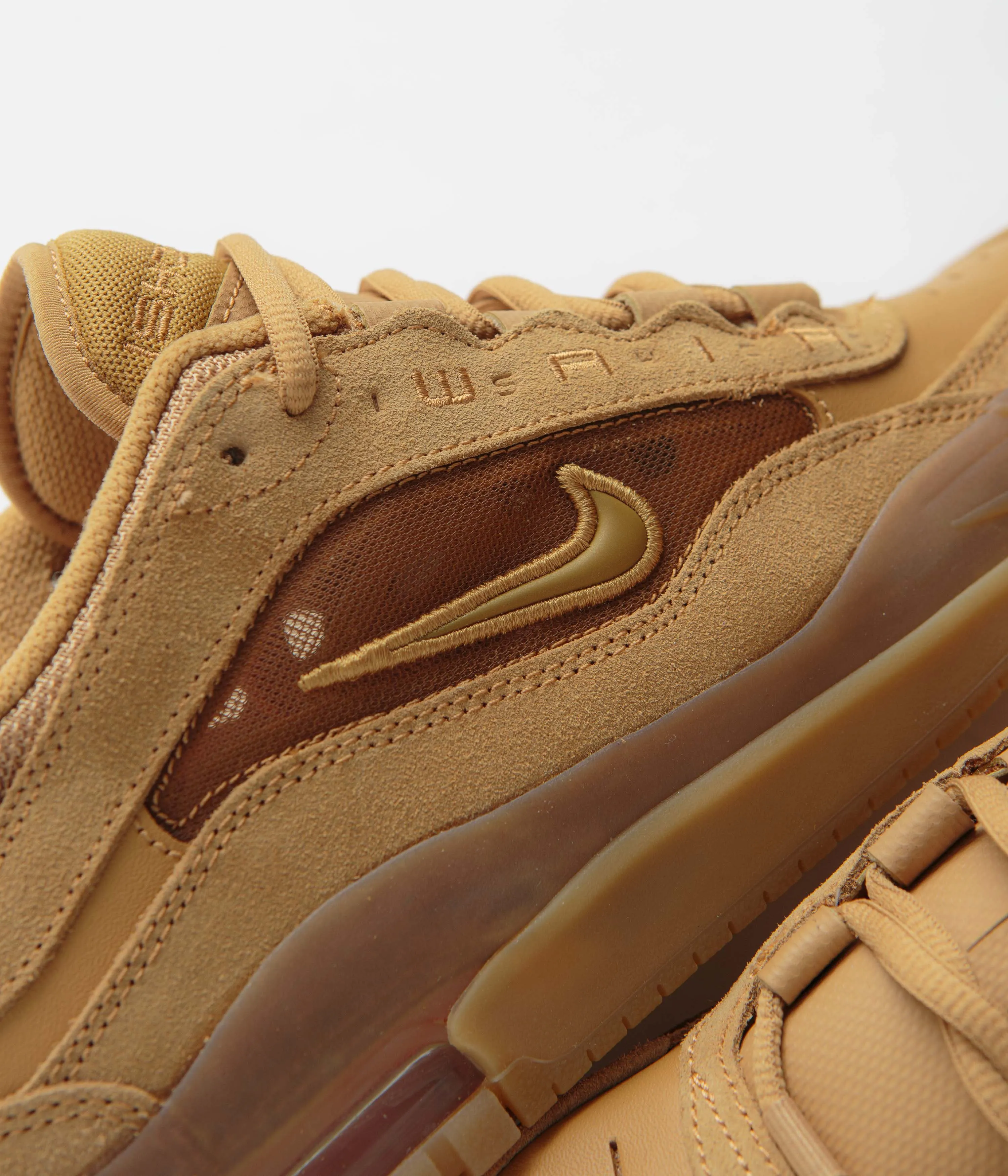 Nike SB Air Max Ishod Shoes - Flax / Wheat - Flax - Safety Orange