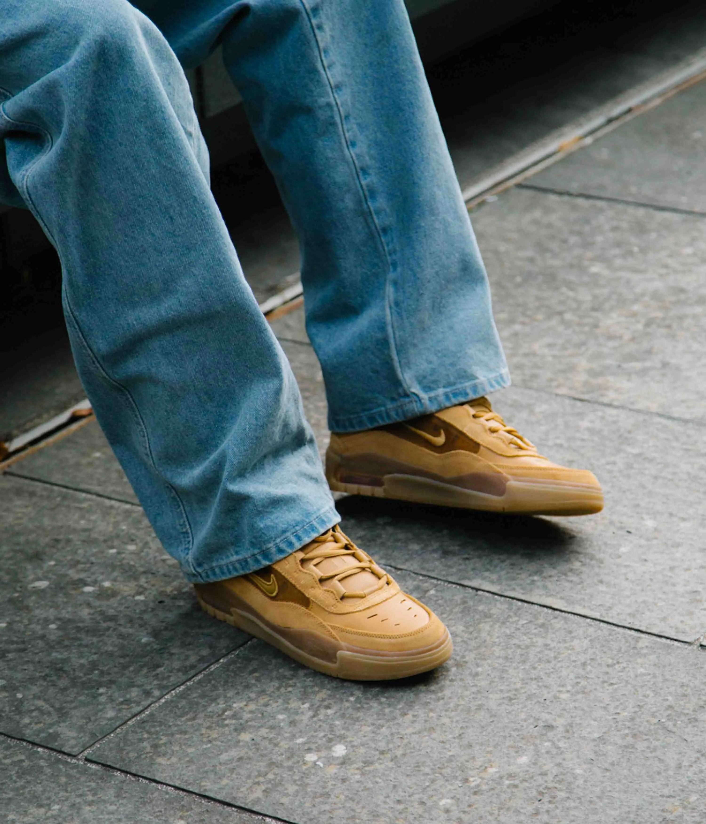 Nike SB Air Max Ishod Shoes - Flax / Wheat - Flax - Safety Orange
