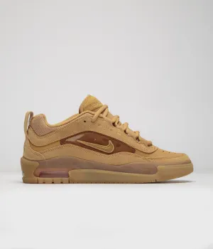 Nike SB Air Max Ishod Shoes - Flax / Wheat - Flax - Safety Orange