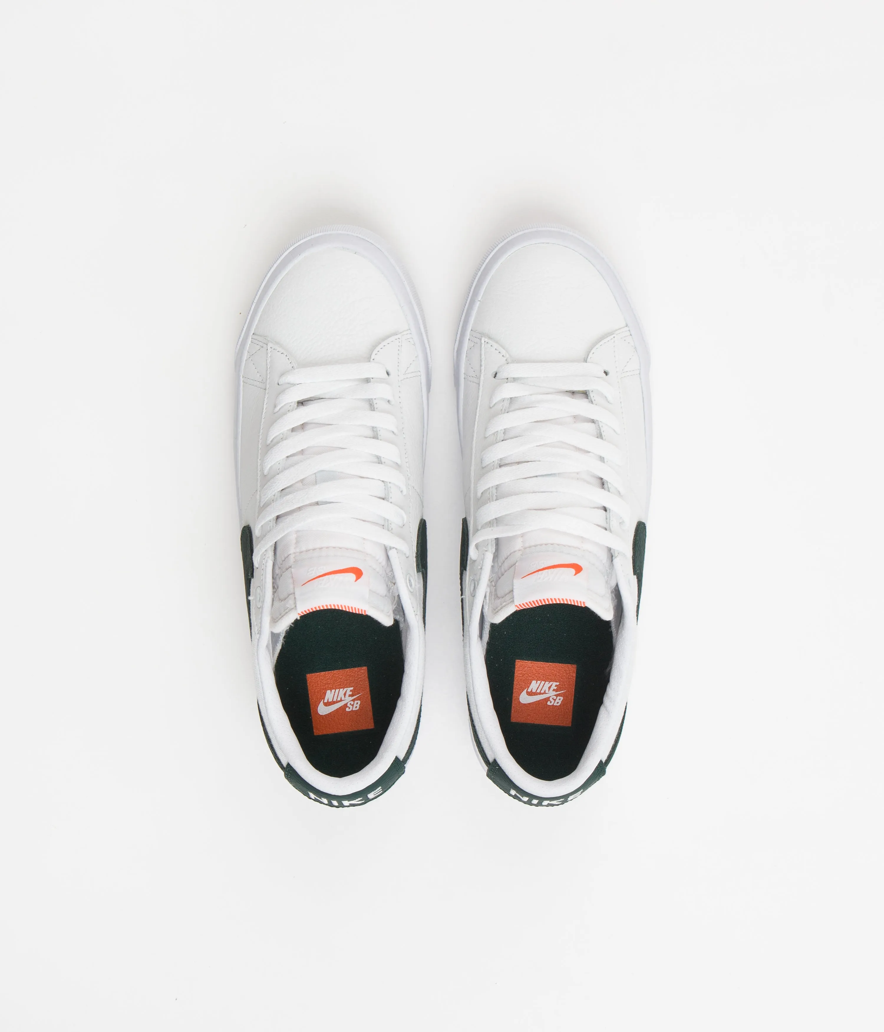 Nike SB Blazer Low Pro GT Orange Label Shoes - White / Pro Green - White - Pro Green