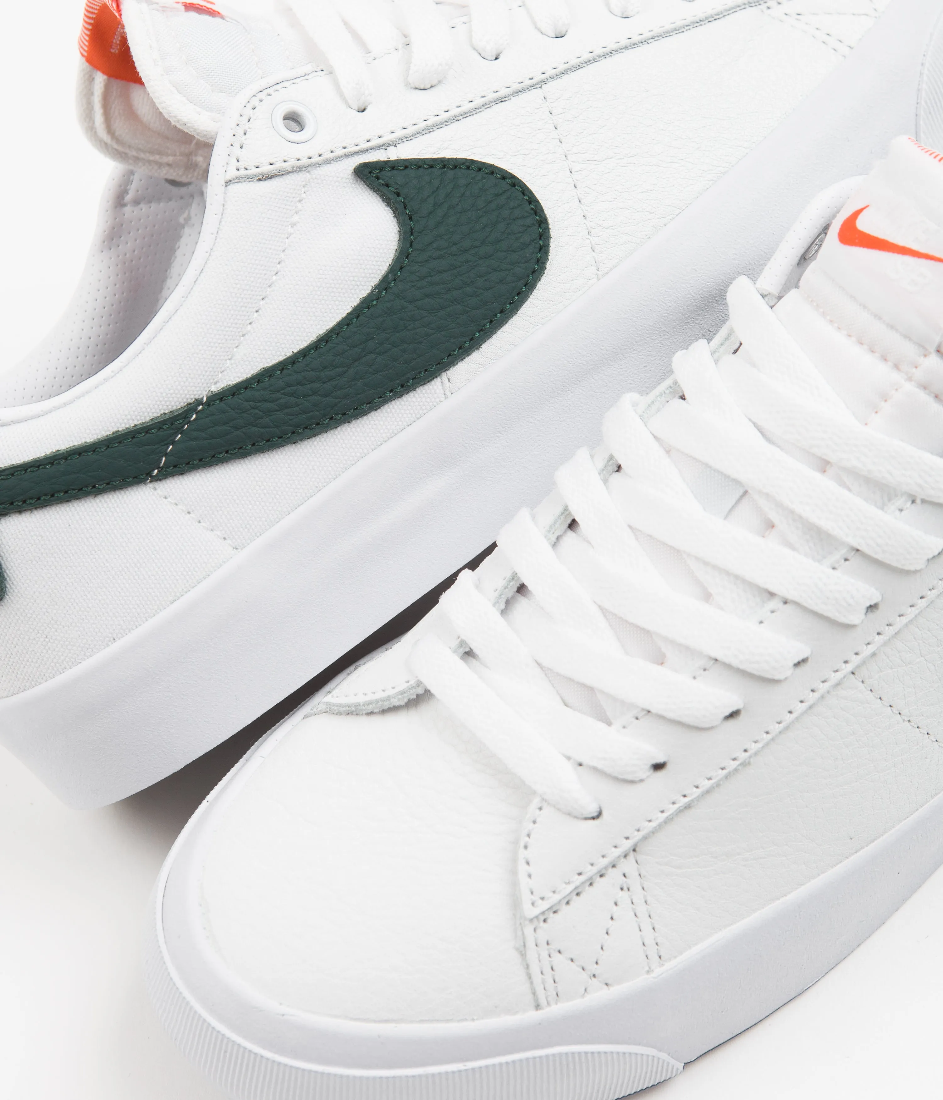 Nike SB Blazer Low Pro GT Orange Label Shoes - White / Pro Green - White - Pro Green