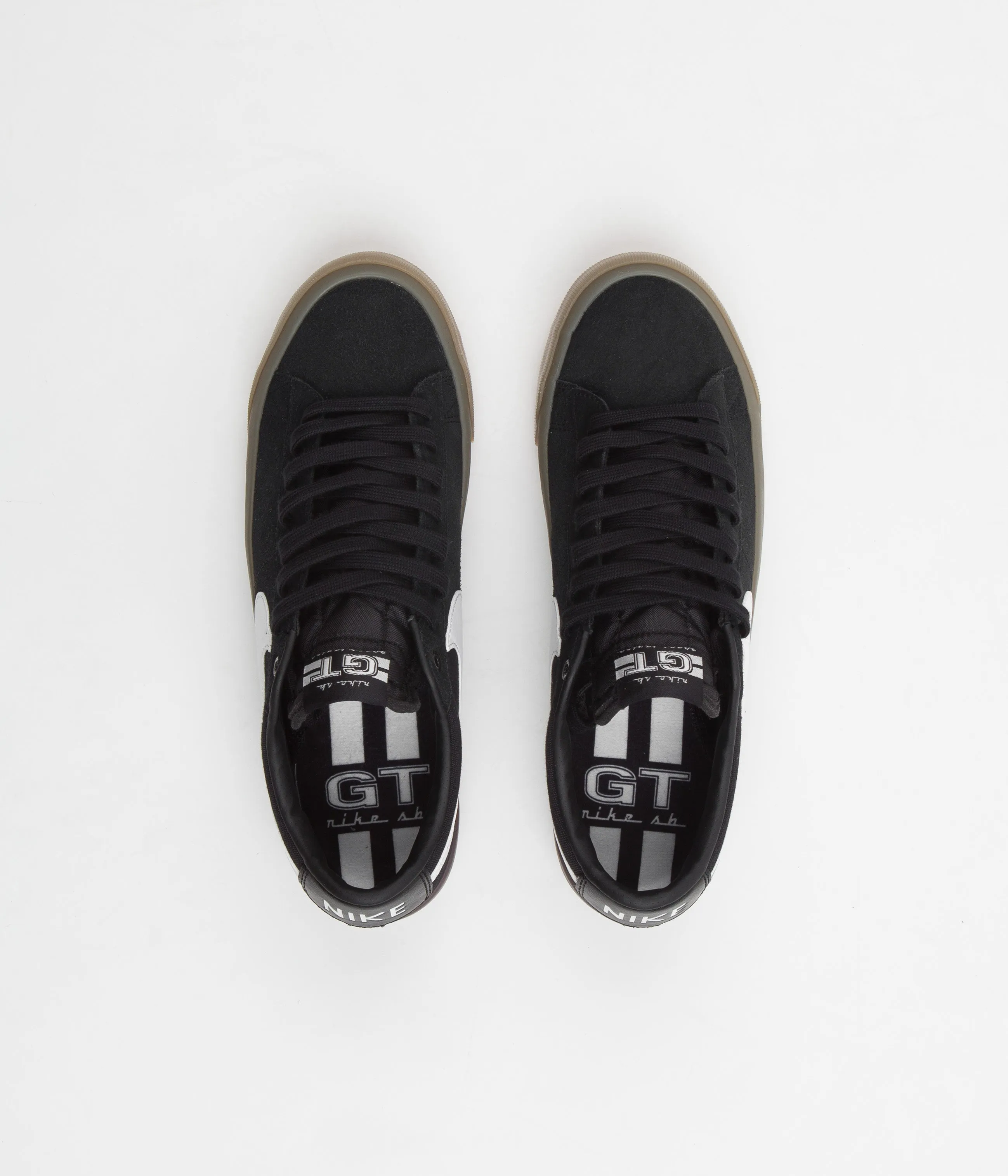 Nike SB Blazer Low Pro GT Shoes - Black / White - Black - White