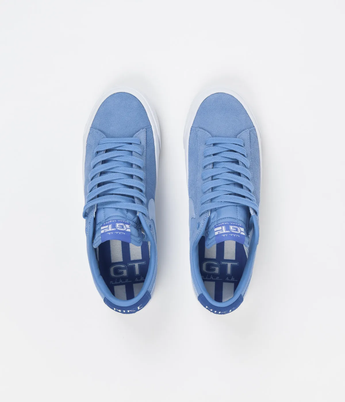 Nike SB Blazer Low Pro GT Shoes - Coast / Psychic Blue - Signal Blue - White